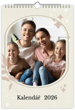 Fotokalendar nástenný mesačný na výšku z fotiek - Family portrait