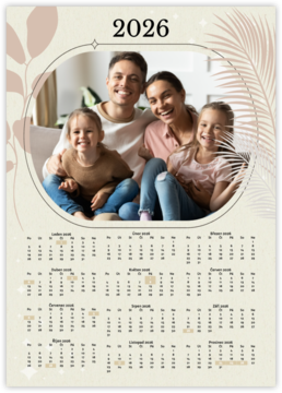 ročný fotokalendár ako plagát - Family portrait