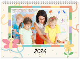 Nástenný plánovací fotokalendar - Color windows 