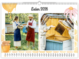 Fotokalendár exkluzív nástenný mesačný na šírku - Včelár