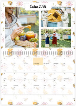 Nástenný plánovací fotokalendar - Včelár