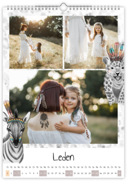 Fotokalendar exkluzív na výšku - Safari babies