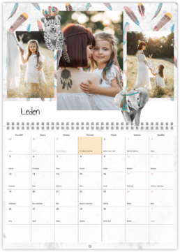 Nástenný plánovací fotokalendar - Safari babies