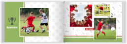 Fotokniha na šírku s pevnou väzbou a kvalitným papierom - Futbal
