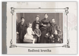 Fotokniha na šířku s pevnou vazbou a kvalitním papírem - Rodinná kronika
