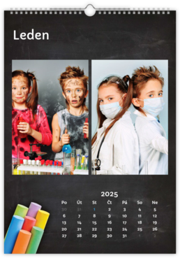 Fotokalendar exkluzív na výšku - Školská tabuľa