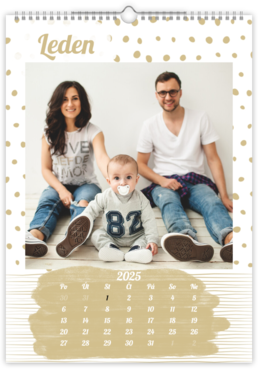 Fotokalendar exkluzív na výšku - Jemný neutral